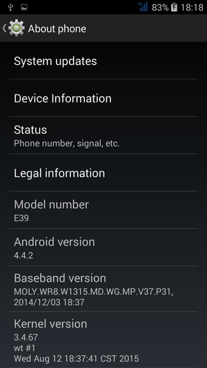 Select System updates
