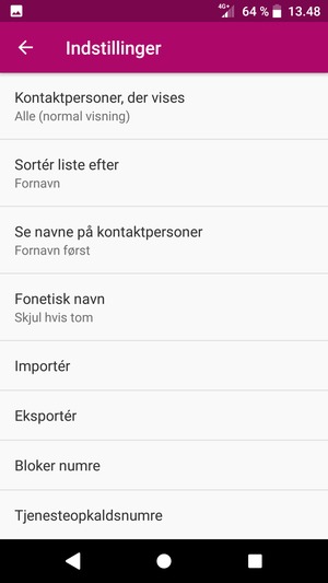Scroll til og vælg Importér