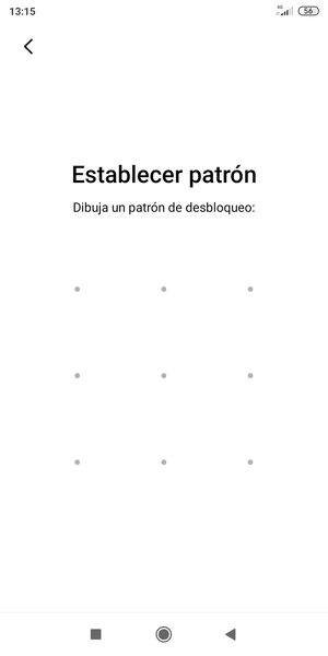 Dibuje un patrón de desbloqueo