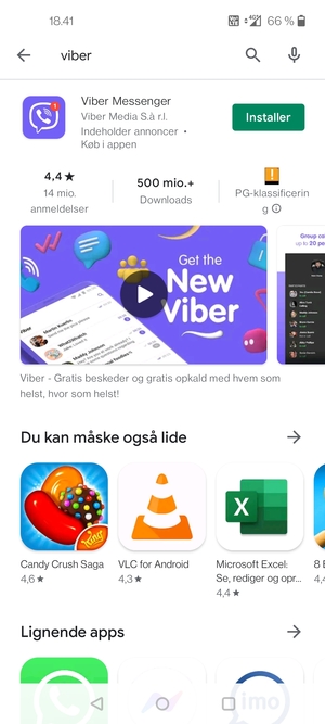 Vælg appen