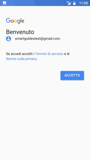 Seleziona ACCETTO