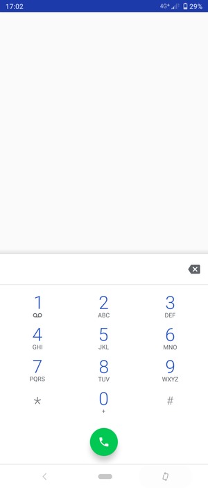 Press and hold the number 1
