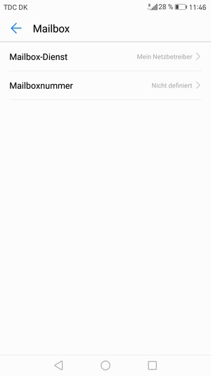 Wählen Sie Mailboxnummer