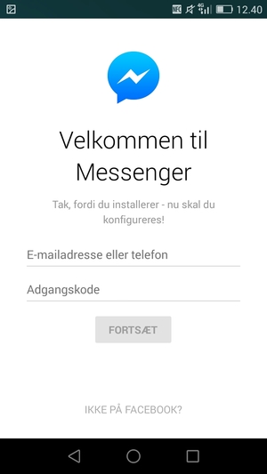 Din app er klar til brug