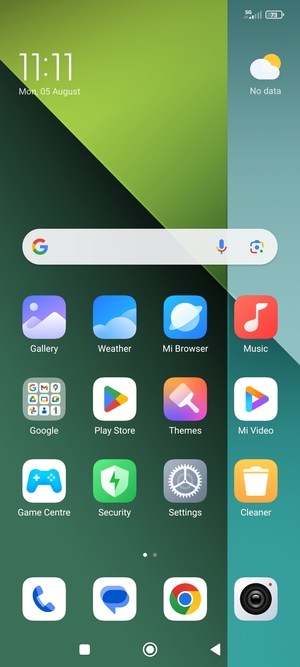 Select the Recent apps button