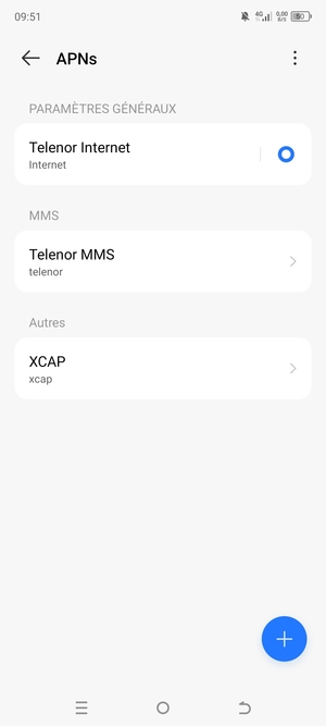 Sélectionnez le bouton du Menu