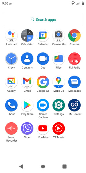 Scroll to and select Settings