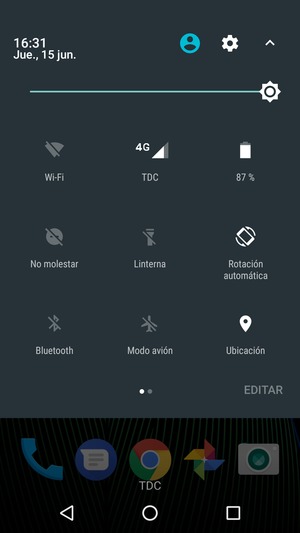 Desactive Ubicación