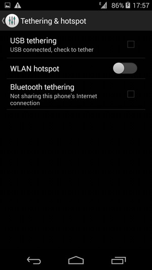 Select WLAN hotspot