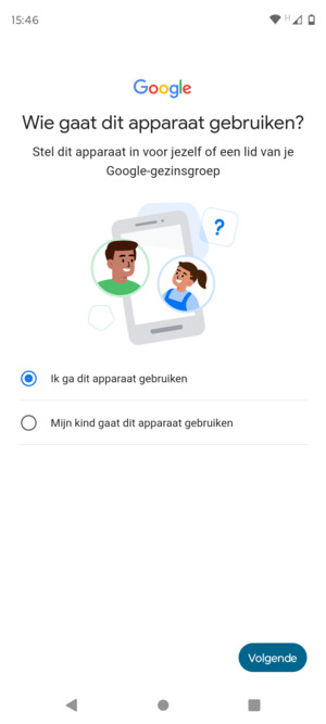 Selecteer uw voorkeursoptie en selecteer Volgende