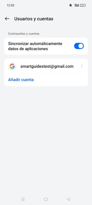 Seleccione su cuenta Google