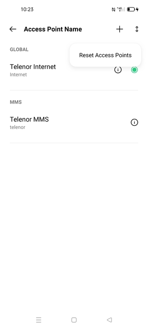 Select Reset Access Points
