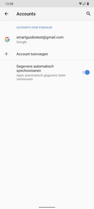 Selecteer uw Google-account