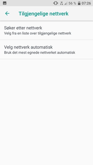 Velg Søker etter nettverk