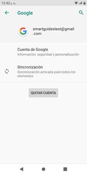 Seleccione Sincronización