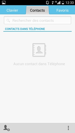 Sélectionnez le bouton du Menu