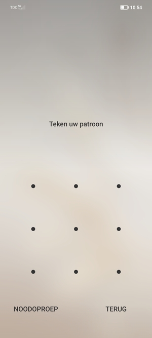 Uw telefoon is nu beveiligd met een schermvergrendeling