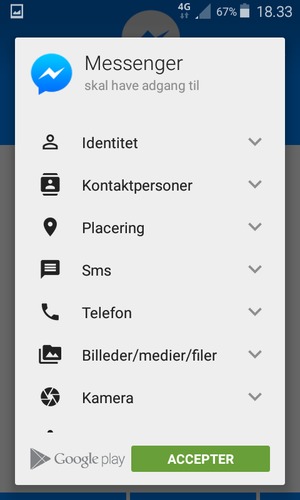 Vælg ACCEPTER