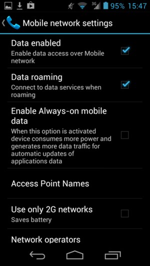 Select Access Point Names