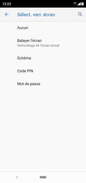 Sélectionnez Schéma