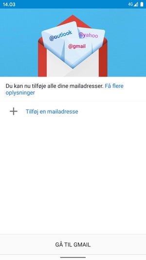 Vælg Tilføj en mailadresse