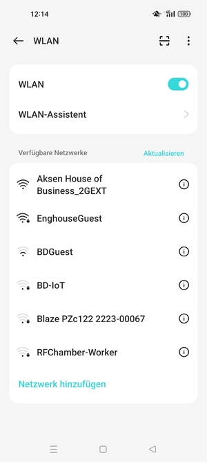 Wählen Sie das Wireless-Netzwerk, zu dem Sie eine Verbindung herstellen möchten