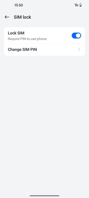 Select Change SIM PIN