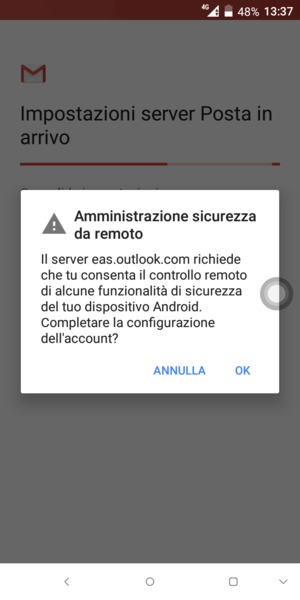 Seleziona OK