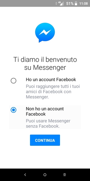 L'app è pronta per l'uso