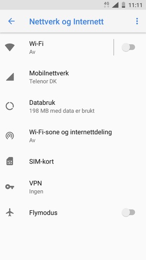 Velg Mobilnettverk