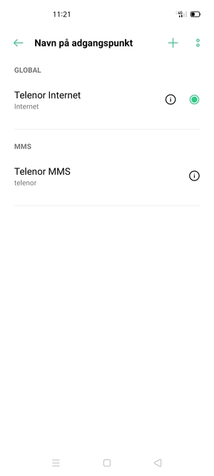Din telefon er nu sat op til MMS