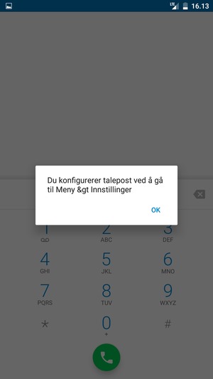 Hvis personsvar ikke er innstilt, velg OK
