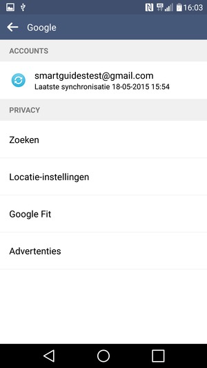 Selecteer uw account