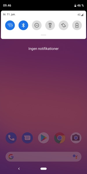 Aktiver topmenuen igen