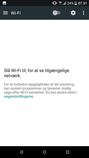 Slå Wi-Fi til