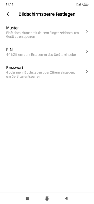 Wählen Sie Muster