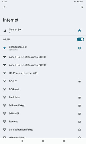 Sie sind nun mit dem WLAN-Netzwerk verbunden