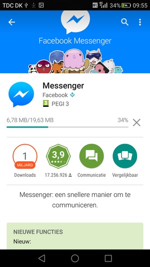 Wacht tot het installatieproces beëindigd is