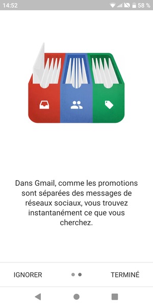 Sélectionnez TERMINÉ
