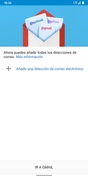 Seleccione Añadir una dirección de correo electrónico
