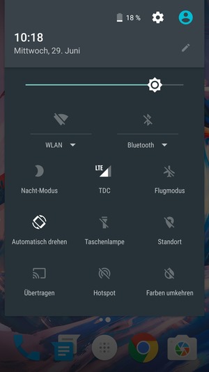 Stellen Sie die Helligkeit auf das erforderliche Niveau