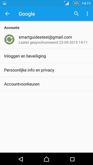 Selecteer uw account