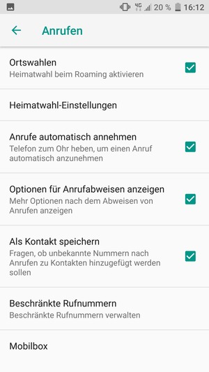 Wählen Sie Mobilbox