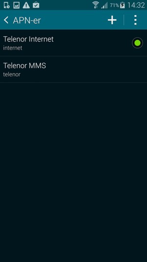 Telefonen din er konfigurert til MMS