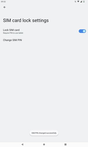 Your SIM PIN has been changed