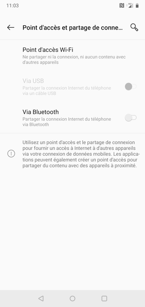 Sélectionnez Point d'accès Wi-Fi