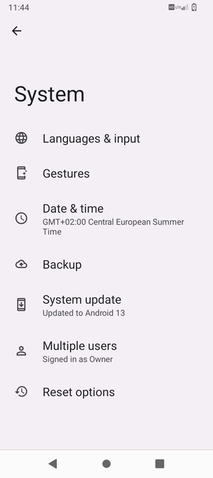 Select System update