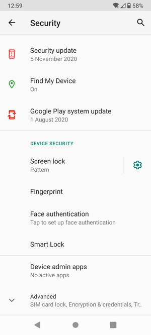 Your phone is now secure with a screen lock