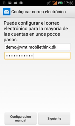 Introduzca su Dirección de correo electrónico y Contraseña. Seleccione Siguiente