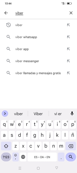 Introduzca el nombre de la aplicación y seleccione Buscar